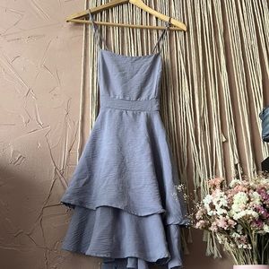 Purple layered minidress